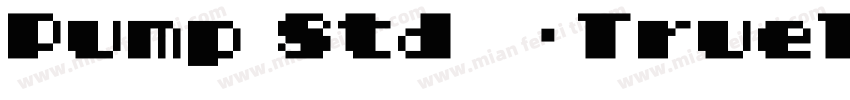 Pump Std常规TrueType字体转换